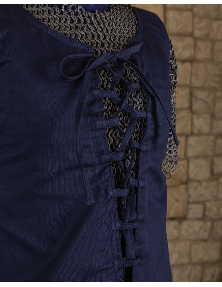 Ärmelloses blaues Mittelalterkleid...