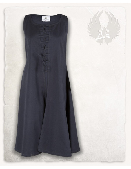 Ärmelloses blaues Mittelalterkleid...