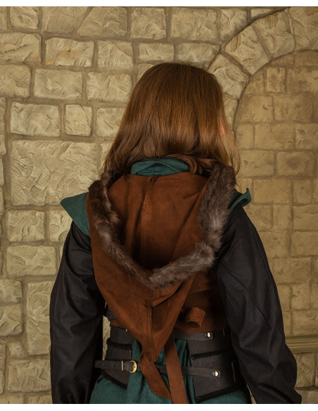 Top medieval mujer con capucha modelo...