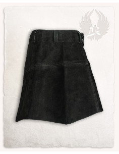 Nuala mittelalterlicher Wildlederrock, schwarze Farbe 2