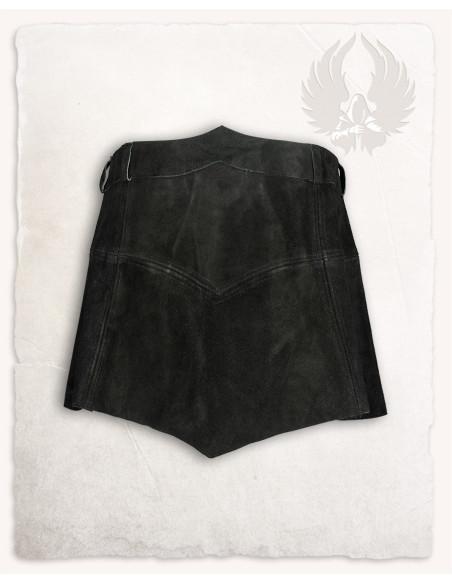 Nuala middeleeuwse suède rok, zwarte...