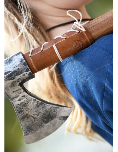 Beskyttende læderbeskytter til økser,... Beskyttende læderbeskytter til økser,...