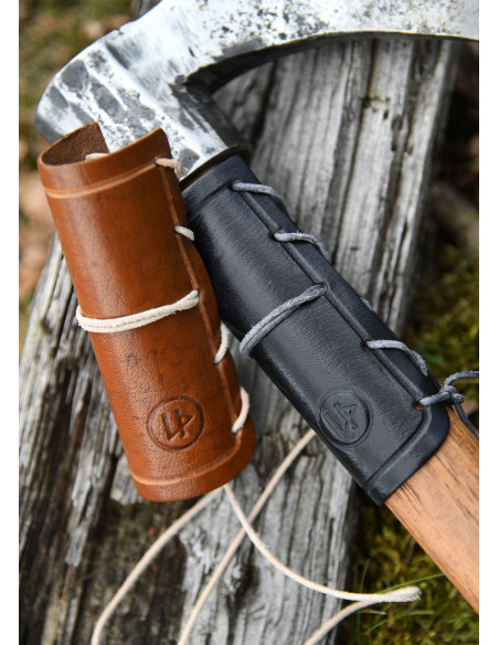 Leren beschermhoes voor bijlen,... Leren beschermhoes voor bijlen,...