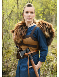 Corpiño medieval modelo Kenna, color marrón 2