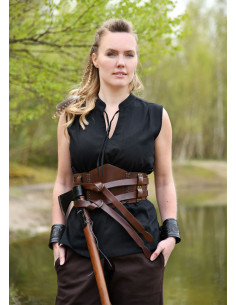 Viking ærmeløs bluse Levke model, sort 2