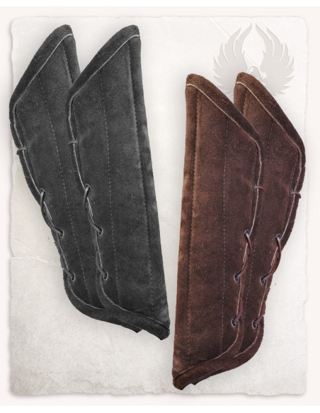 Middeleeuwse armbanden in zeemleer...