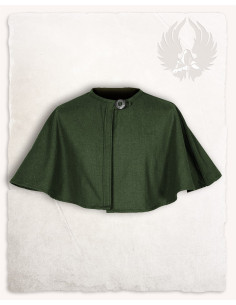 Esclavina medieval de canvas modelo Bron, verde