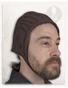 Crespina medieval acolchada modelo Leopold, negro 2