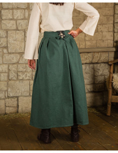 Mittelalterlicher Baumwollrock Modell Anna, grün 2