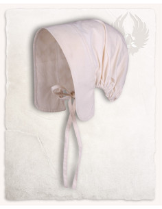 Capota medieval modelo Greta, blanco natural