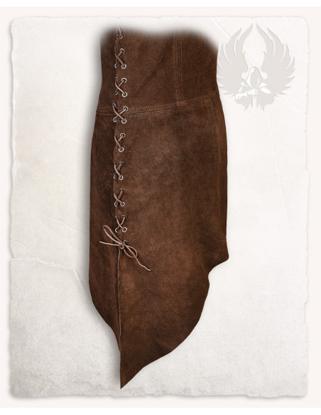 Lunette bueskytte i ruskind, brun Lunette bueskytte i ruskind, brun