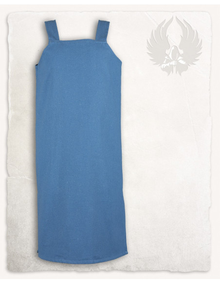 Boerenschort model Esther, blauwe kleur