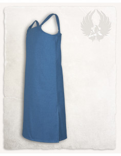 Boerenschort model Esther, blauwe kleur 2
