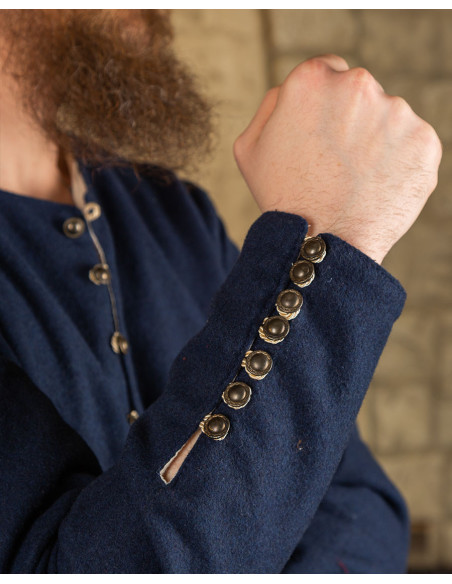 Viking blauwe wollen tuniek model Rafael