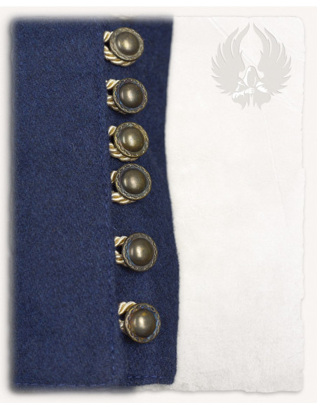 Viking blauwe wollen tuniek model Rafael