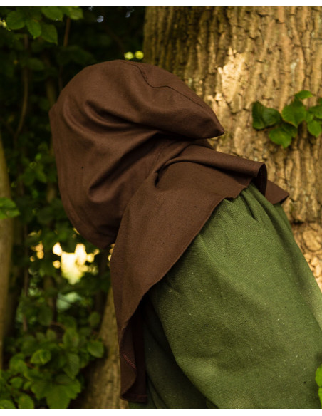 Gugel of Nordic hood model Notker, bruin