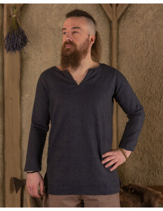 Viking tuniek visgraatpatroon model Tronde, blauw