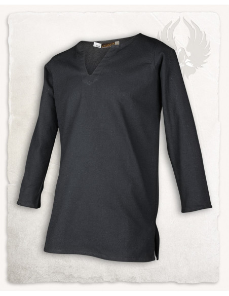 Viking tuniek model Tronde, kleur zwart