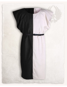 Tofarvet sort cremefarvet tabard, model Ignaz