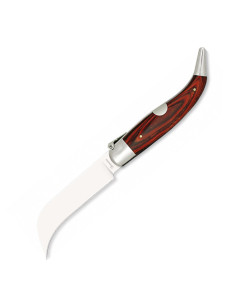 Tranchetenmesser mit rotem Stamina-Griff, Klinge 6,50 cm.