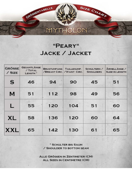 Peary katoenen piratenjack, bruin