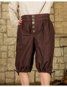 Tilly Piraten-Baumwollhose, braun