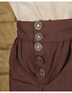 Tilly Piraten-Baumwollhose, braun 2