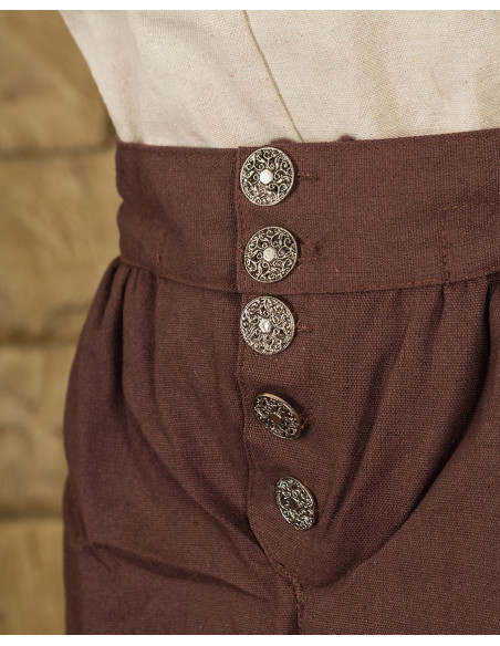 Tilly piraat katoenen broek, bruin