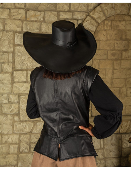 Leren piratenvest model Tilly, kleur...