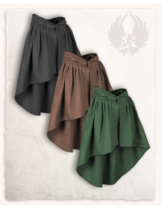 Capa medieval corta de algodón modelo Niko, negro 2