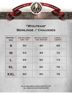 Mittelalterliche Leggings aus brauner Wolle, Modell Wolfram 2