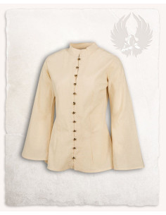 Let middelalderbluse model Kassandra, creme farve 2