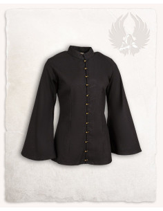 Kassandra model piratbluse, sort farve