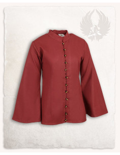 Kassandra model piratbluse, bordeaux farve 2