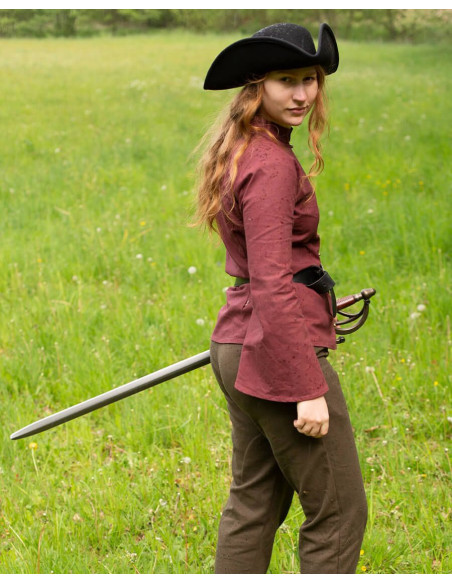 Kassandra model piratbluse, bordeaux...