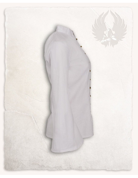 Kassandra model piratbluse, hvid farve
