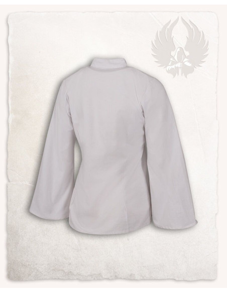 Kassandra model piratbluse, hvid farve