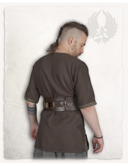 Middeleeuwse tuniek visgraatpatroon...