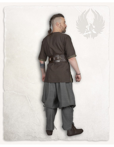 Túnica medieval patrón espina de pez...