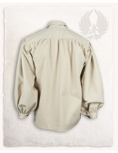 Camisa medieval de lazos modelo Jonathan, color crema 2