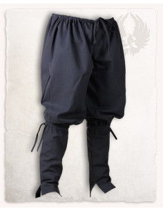 Pantalones medievales en algodón modelo Ketill, negro 2