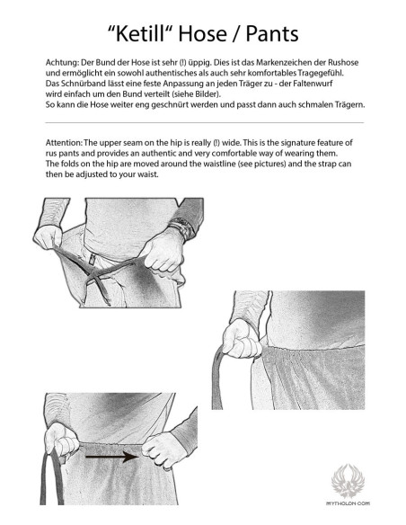 Middeleeuwse katoenen broek model...