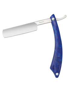 Barbera scheermes, blauw imitatie parelmoer handvat...
