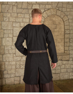 Mittelalterliche Tunika aus schwarzer Baumwolle, Modell... 2