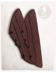 Gepolsterte mittelalterliche Armbänder Modell Leopold, braun