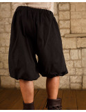 Pantalones pirata en algodón negro modelo Tudor