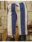 Pantalones pirata modelo Jack, color azul-crema