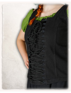 Mittelalterliches Mieder Modell Ursula aus schwarzer... 2
