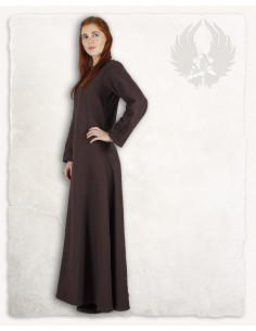 Interieur middeleeuwse tuniek model Marita, kleur bruin