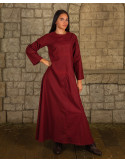 Innen mittelalterliche Tunika Modell Marita, burgunderrote Farbe